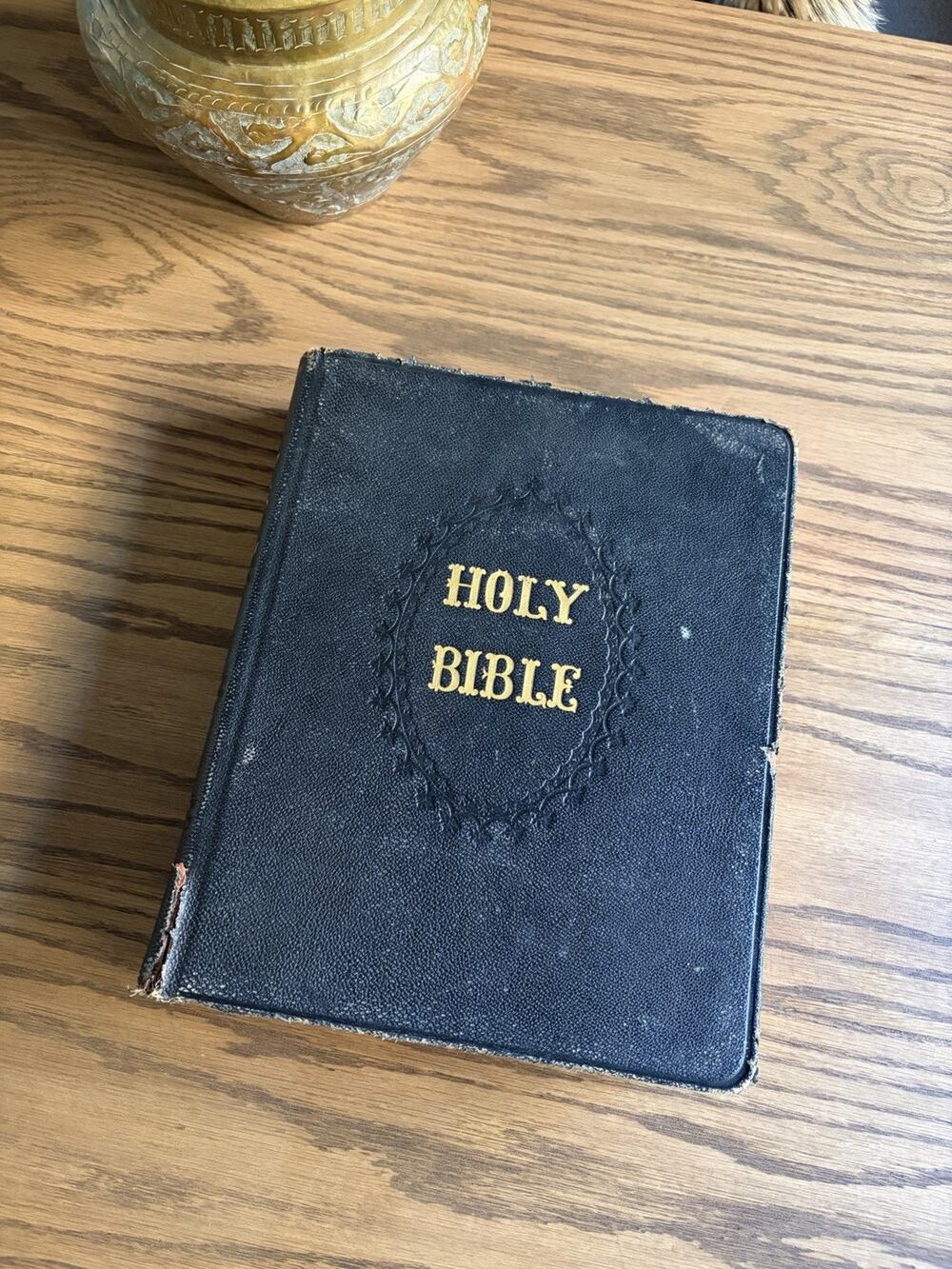 Vintage Large 1930s Holy Bible Holman Indexed Bible 12x10"